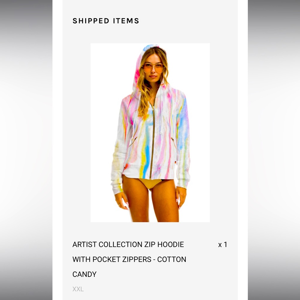 RARE: Artist Collection Aviator Nation Zip Up Hoodie